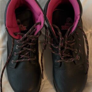 Brahma Black and Pink Combat Boots